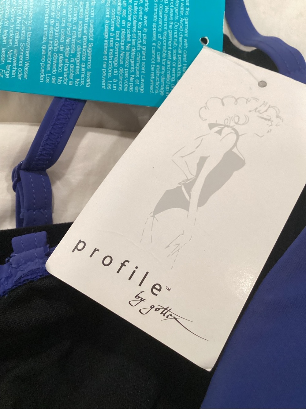 Gottex Lapis Blue supportive One-Piece stylish control - Picture 4 of 11